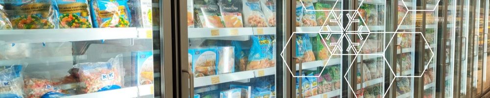 What are supermarket display freezers?